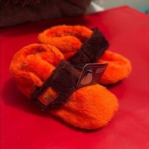 UGG Orange and Brown Baby Walker Shoes